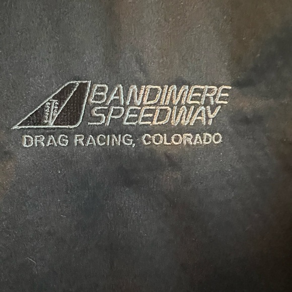 Bandimere Speedway  Antigua Mens Sleeveless Pullover Vest 1/4 Zip Black SizeXL - Picture 5 of 7